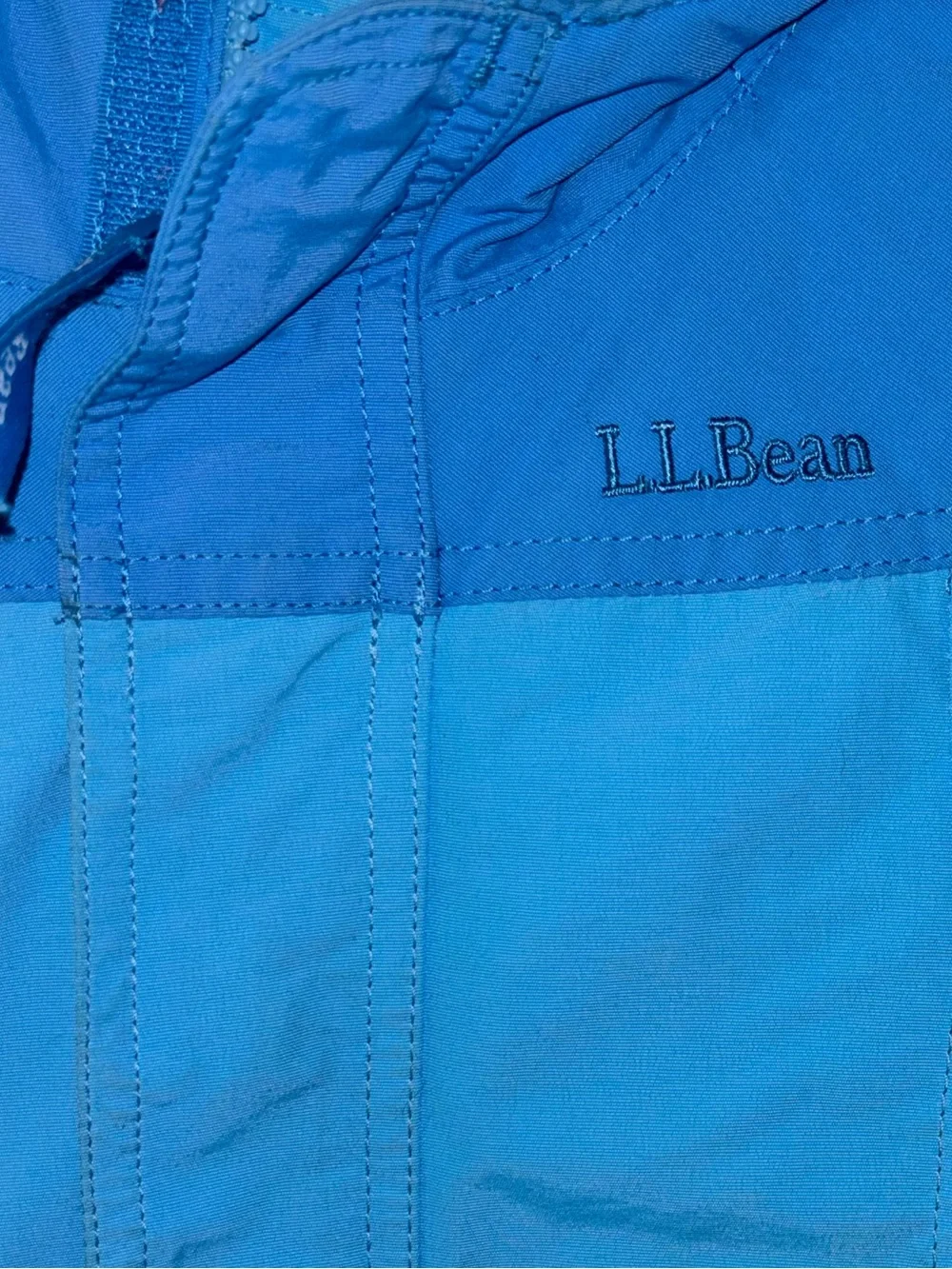 LL Bean Boys Toddler Blue One Piece Snowsuit Insulated Cold Buster Grow Cuffs 2T
